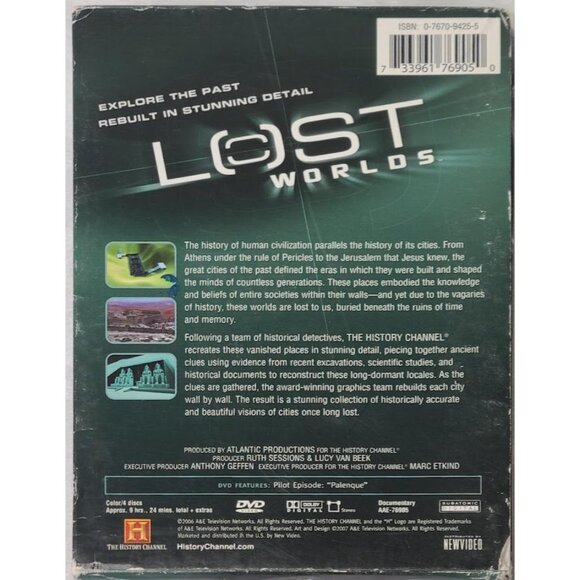 2006 Lost Worlds History Channel DVD 4 Disc 2007 A&E Box Set - Picture 2 of 16